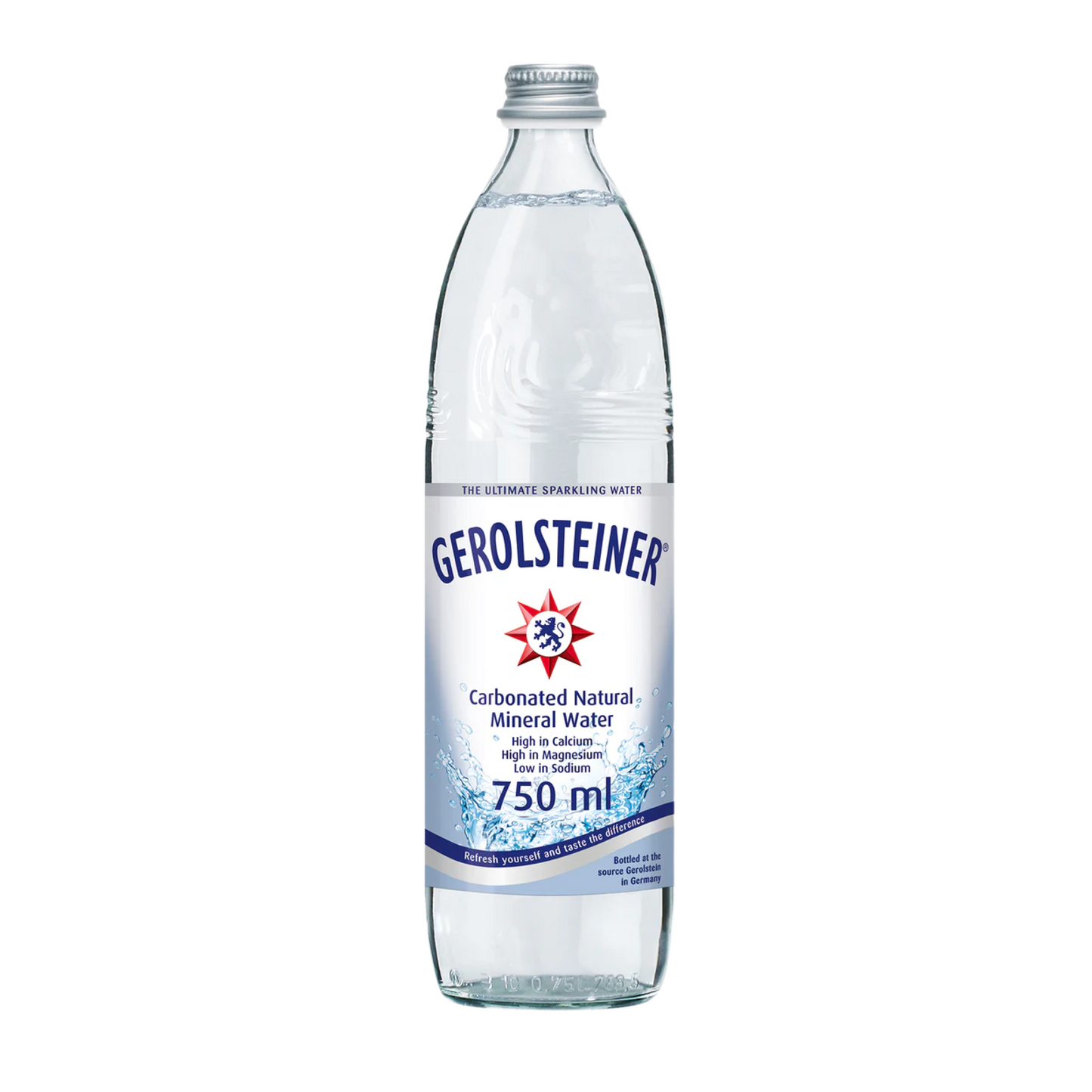 Gerolsteiner Carbonated Natural Mineral Water 750ml