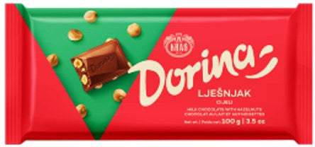 Dorina Milk Chocolate with Hazelnuts 100g