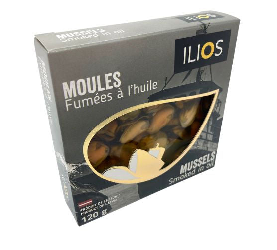 Ilios Smoked Mussels in Oil 120g