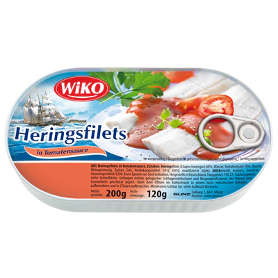 Wiko Herring Fillets in Tomato Sauce 200g