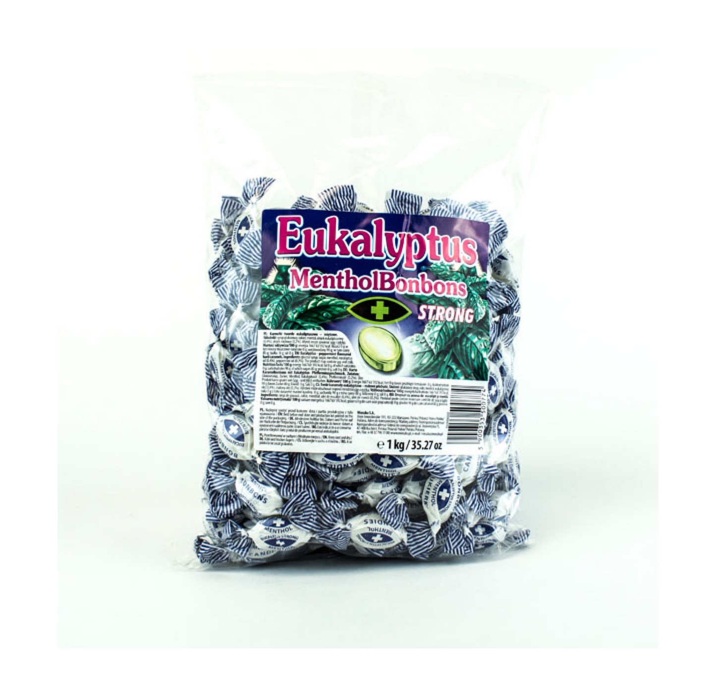 Mieszko Eukalyptus Mentholbonbons Extra-Strong 1KG
