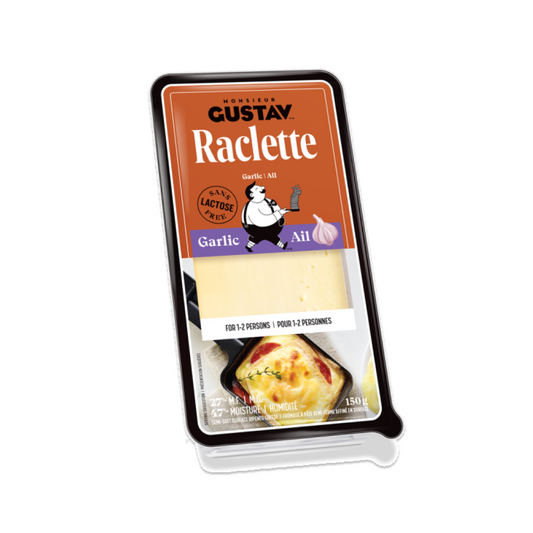 Monsieur Gustav Raclette - Slices - Garlic 150gr