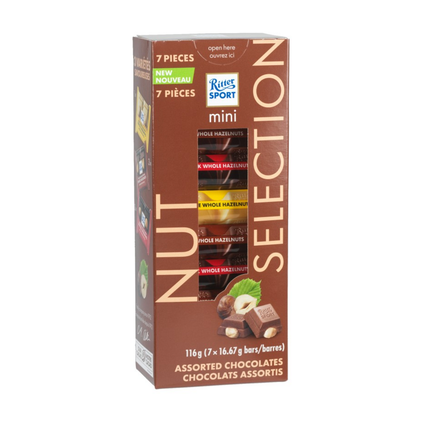 Ritter Sport Nut Selection Assorted Selection 7 Pieces