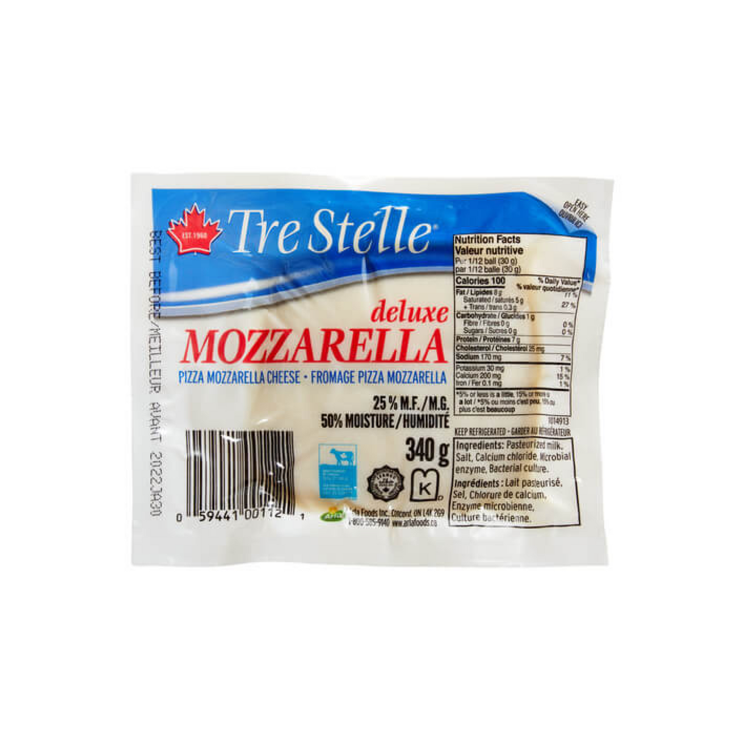 Tre Stelle Mozzarella 25%