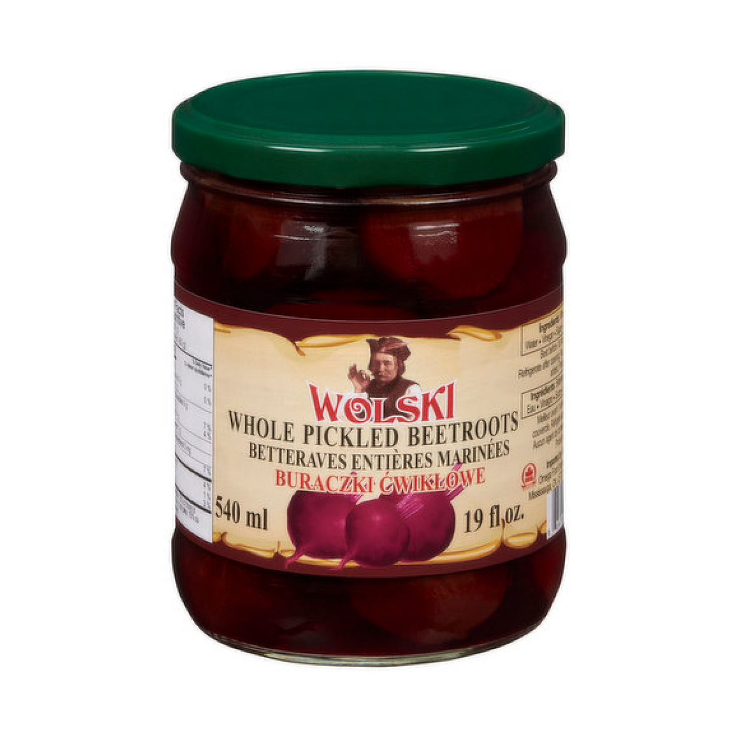 Wolski Whole Pickled Beetroot 540ml