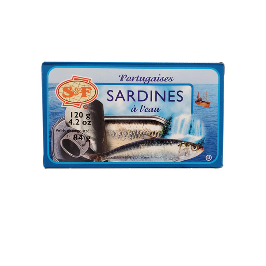 S&F Portuguese Canned Sardines in Water 120g