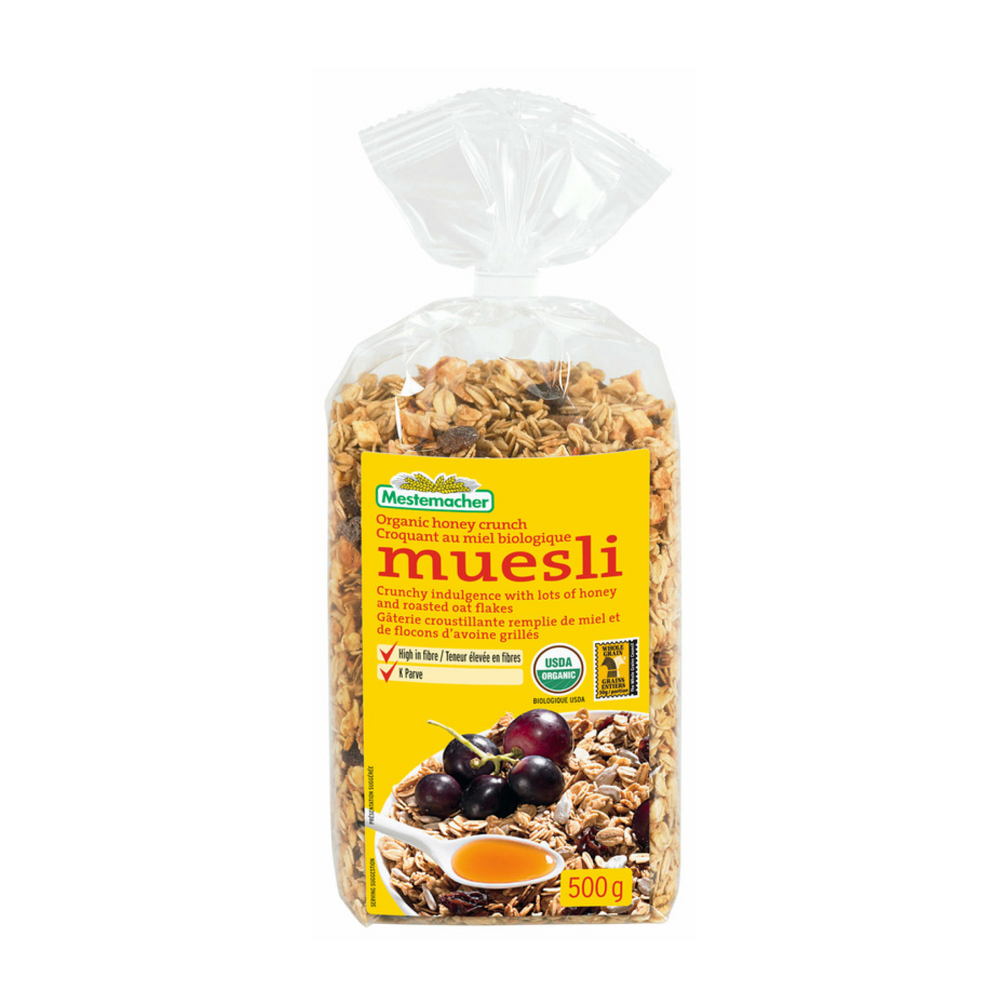 Mestemacher Organic Honey Crunch Muesli 500g