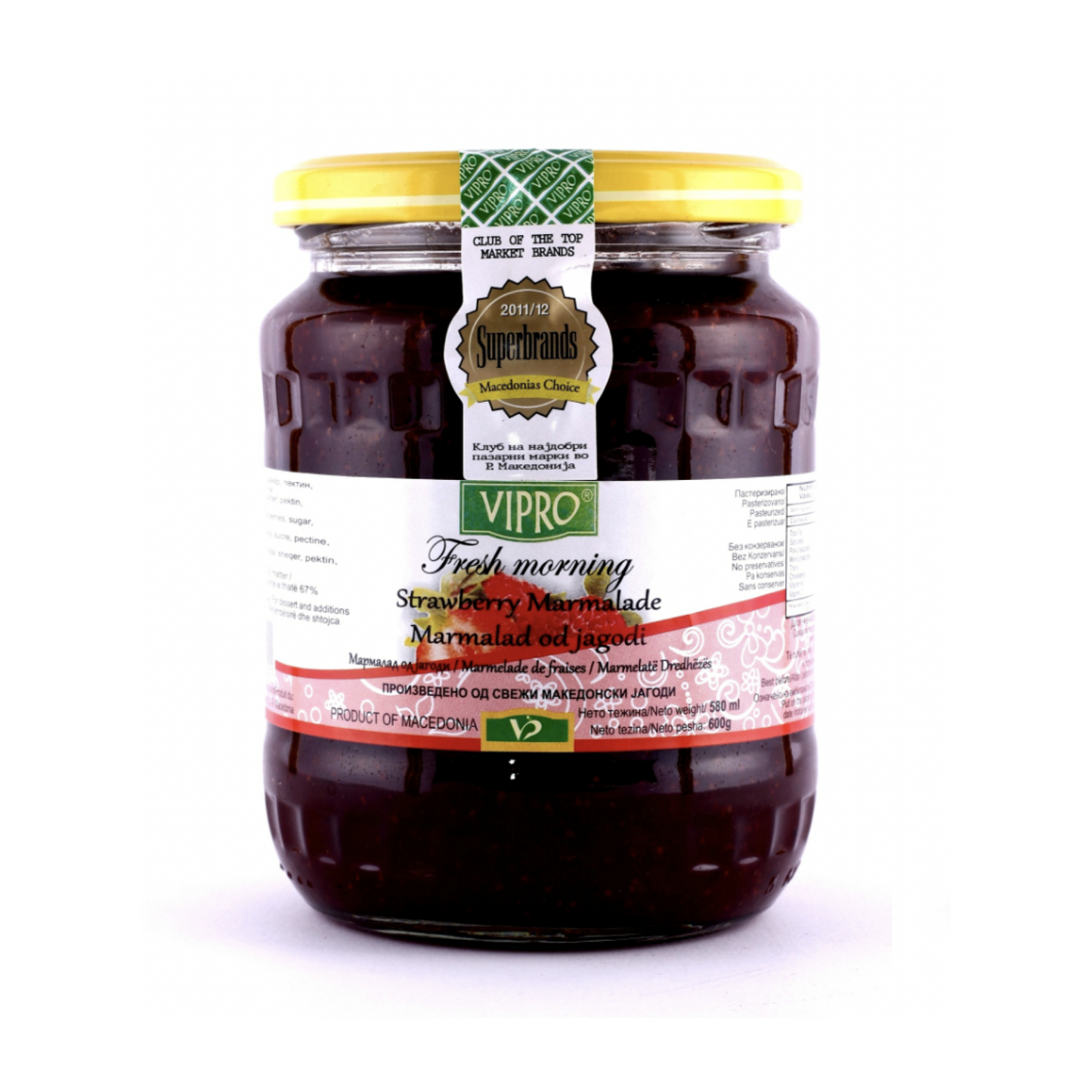 Vipro Strawberry Marmalade 600g