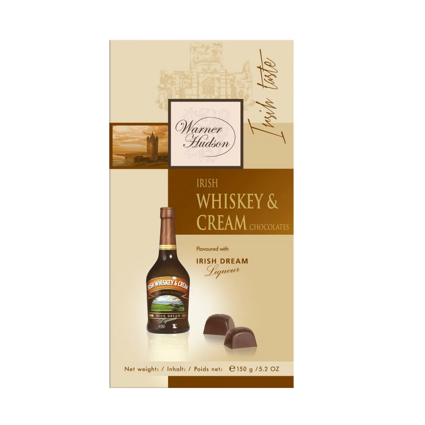 Warner Hudson Irish Whiskey & Cream Chocolates 150g