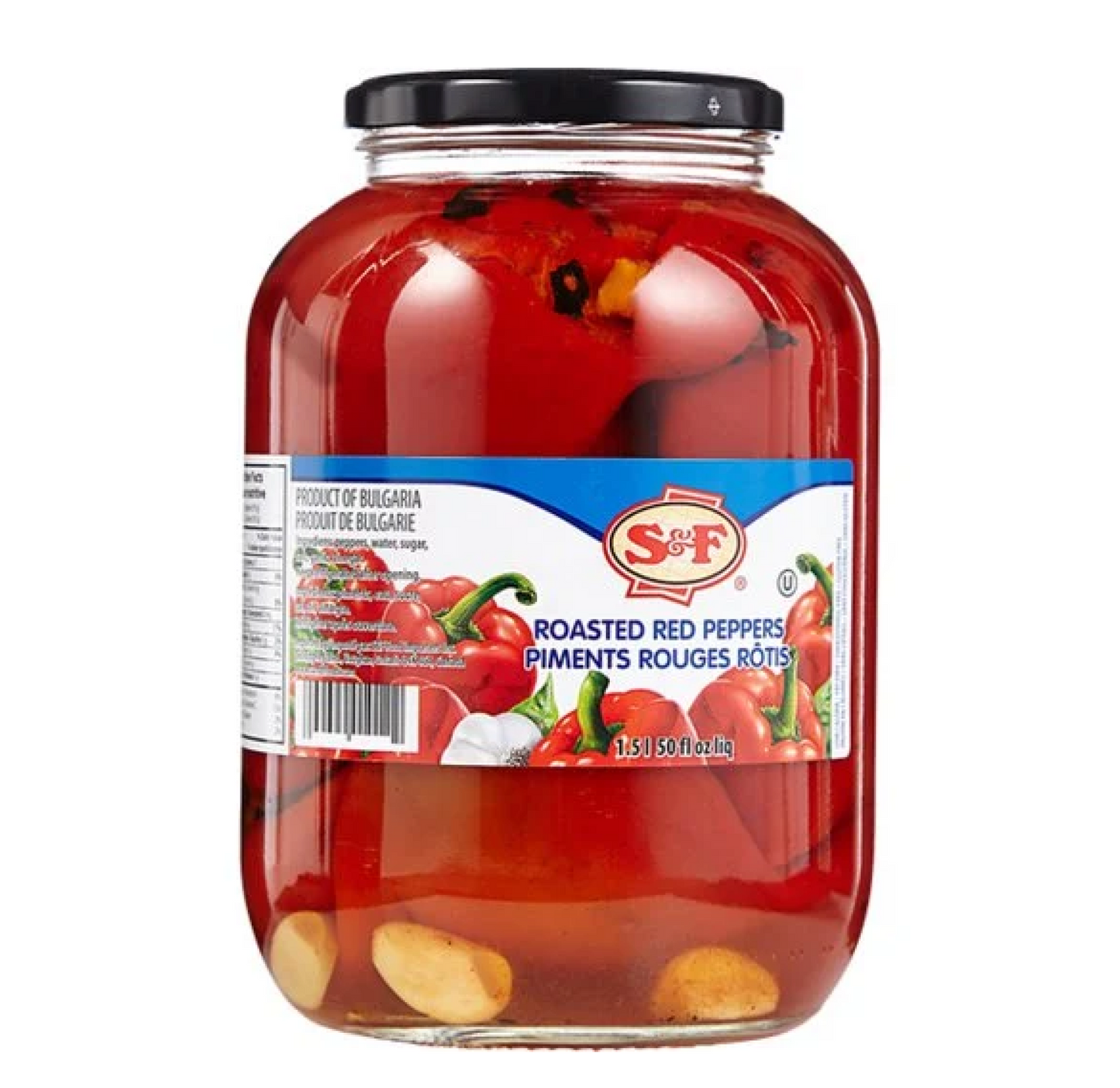 S&F Roasted Red Peppers 1.5L