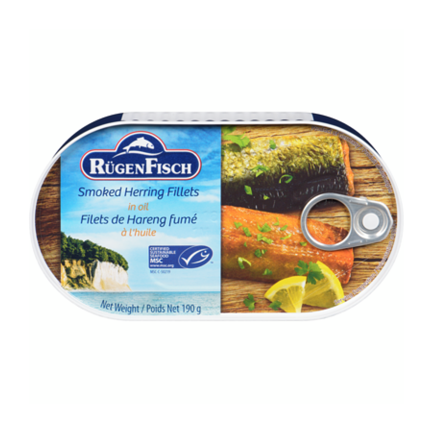 Rügen Fisch Smoked Herring in Oil 190g