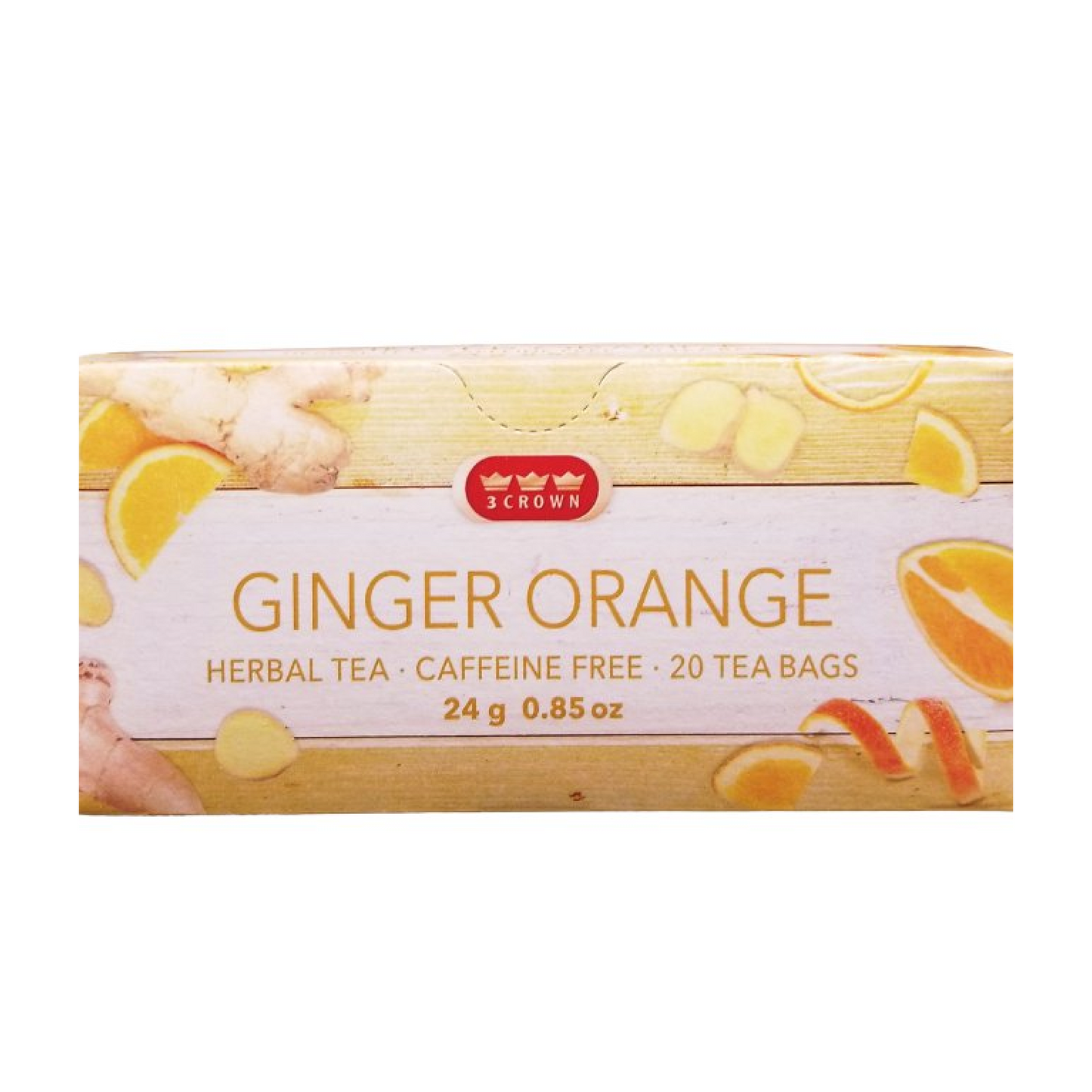 3 Crown Ginger Orange Herbal Tea 24g