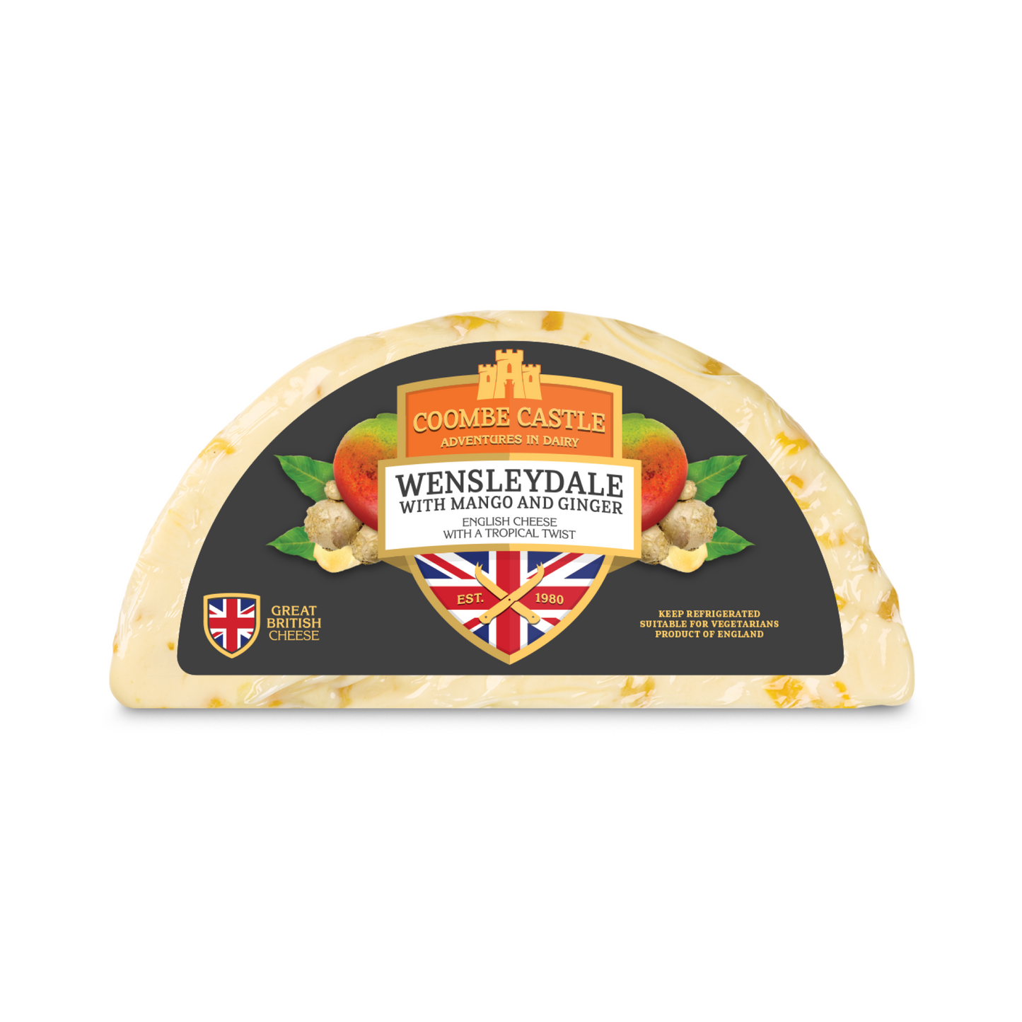 Coombe Castle White Stilton with Mango and Ginger