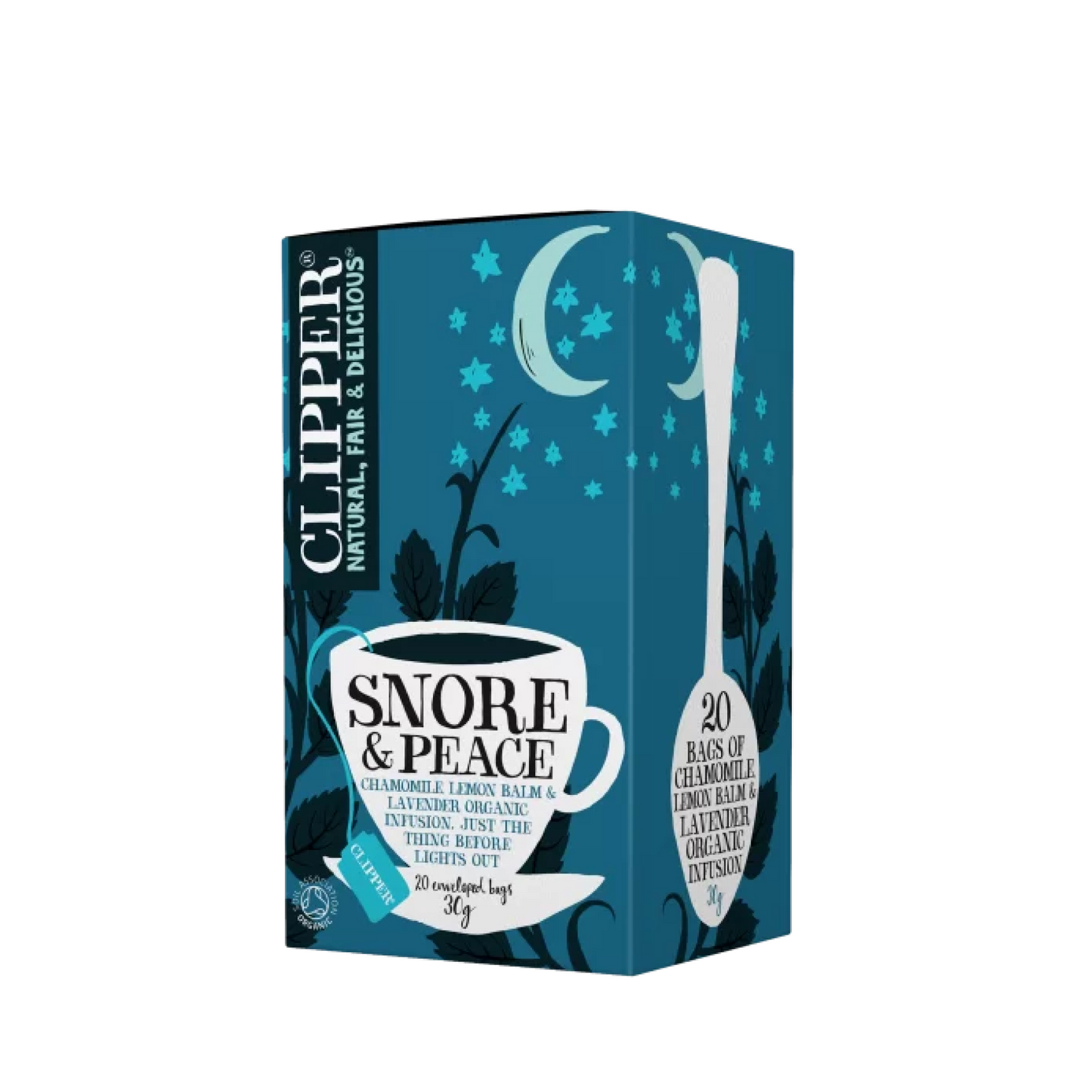 Clipper Snore & Peace Organic Chamomile Lemon Balm & Lavender 30g