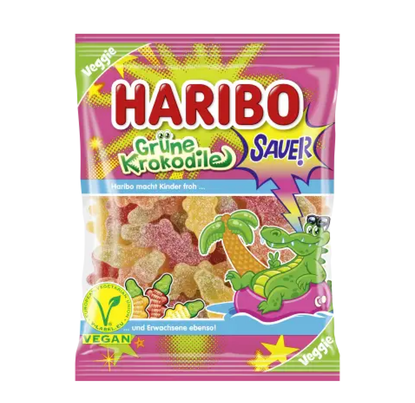 Haribo Grüne Krokodile Sauer 175g
