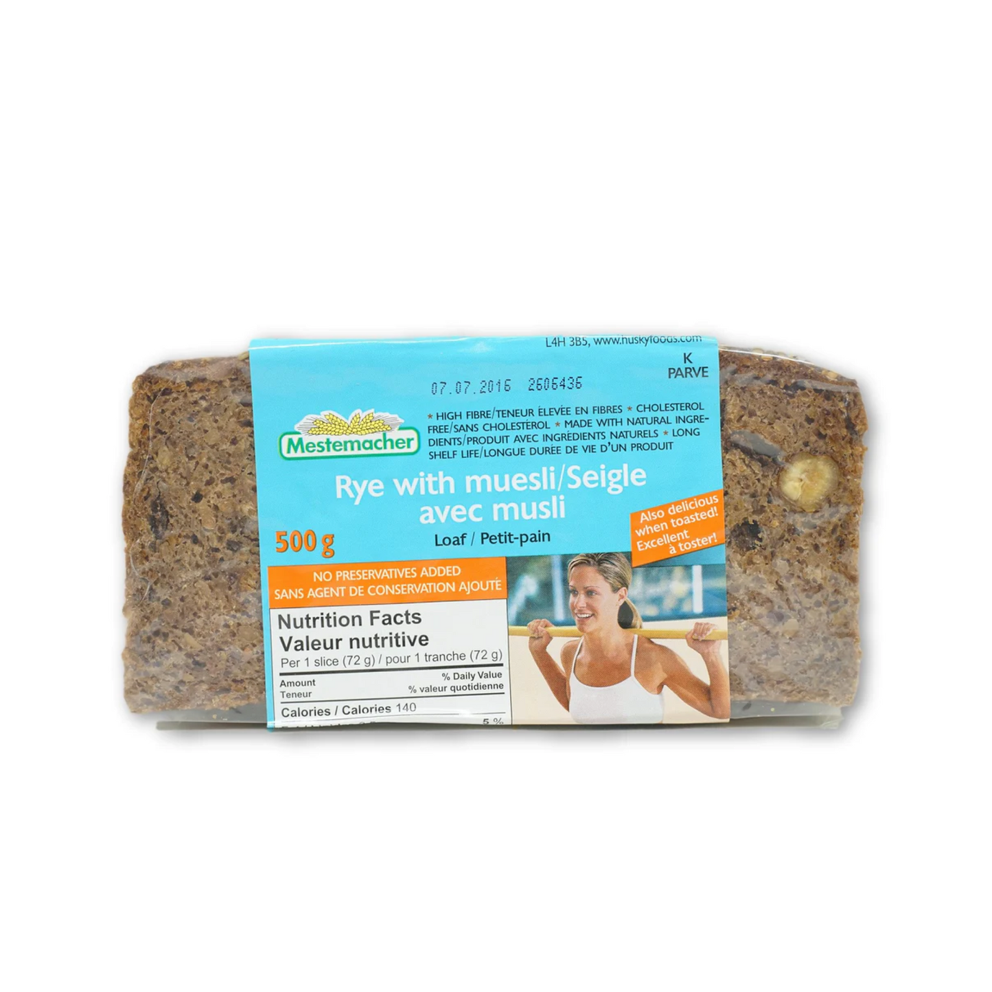 Mestemacher Rye Bread with Muesli 500g