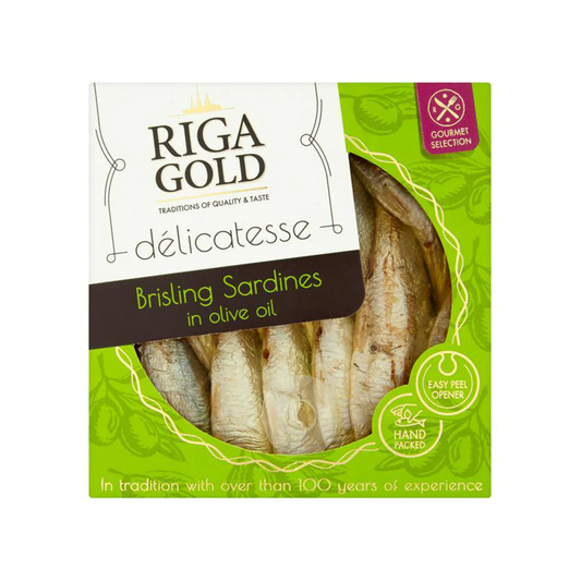 Riga Gold Brisling Sardines in Olive Oil 120g