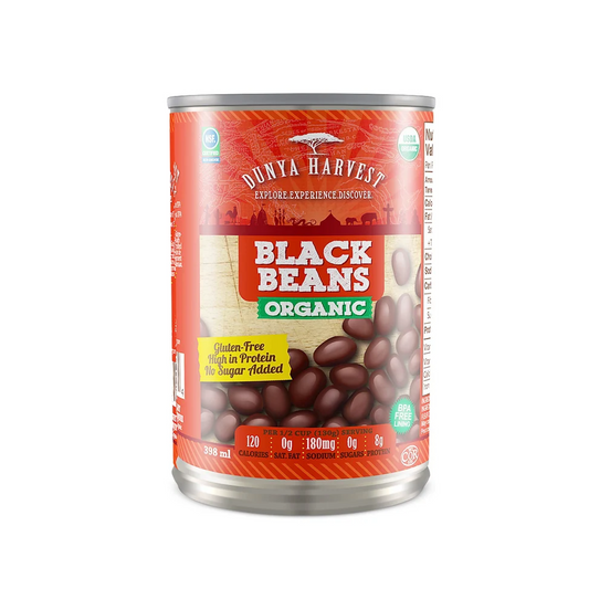 Dunya Harvest Organic Black Beans LS 398ml