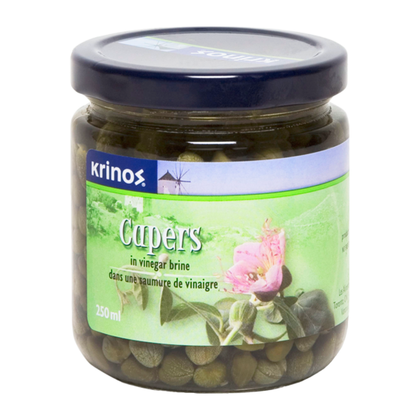 Krinos Capers in Vinegar Brine 250ml