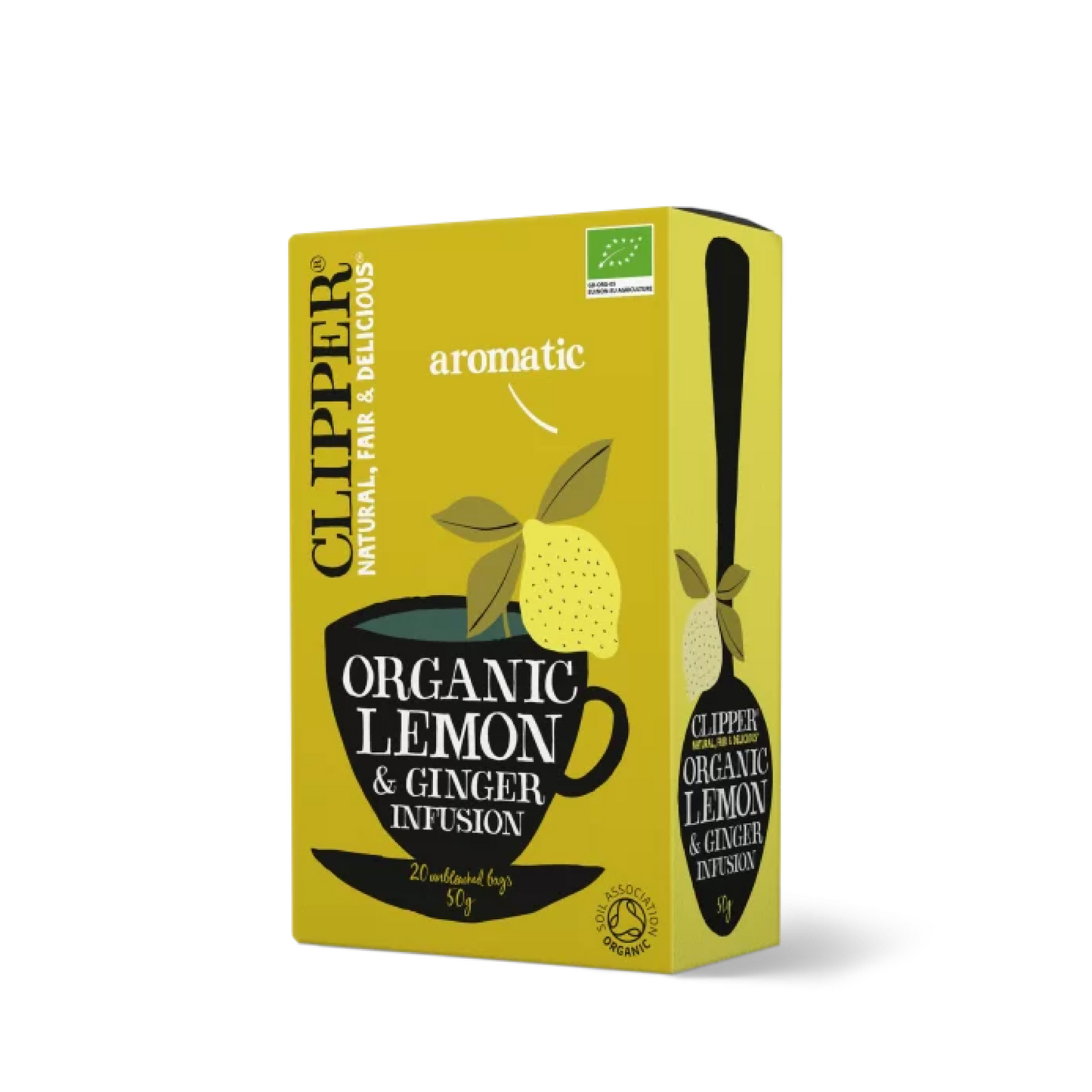 Clipper Organic Lemon & Ginger 50g