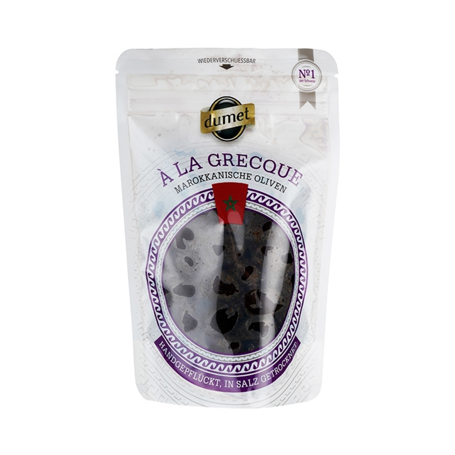 Dumet À la Grecque Moroccan Olives Dried in Salt 200g