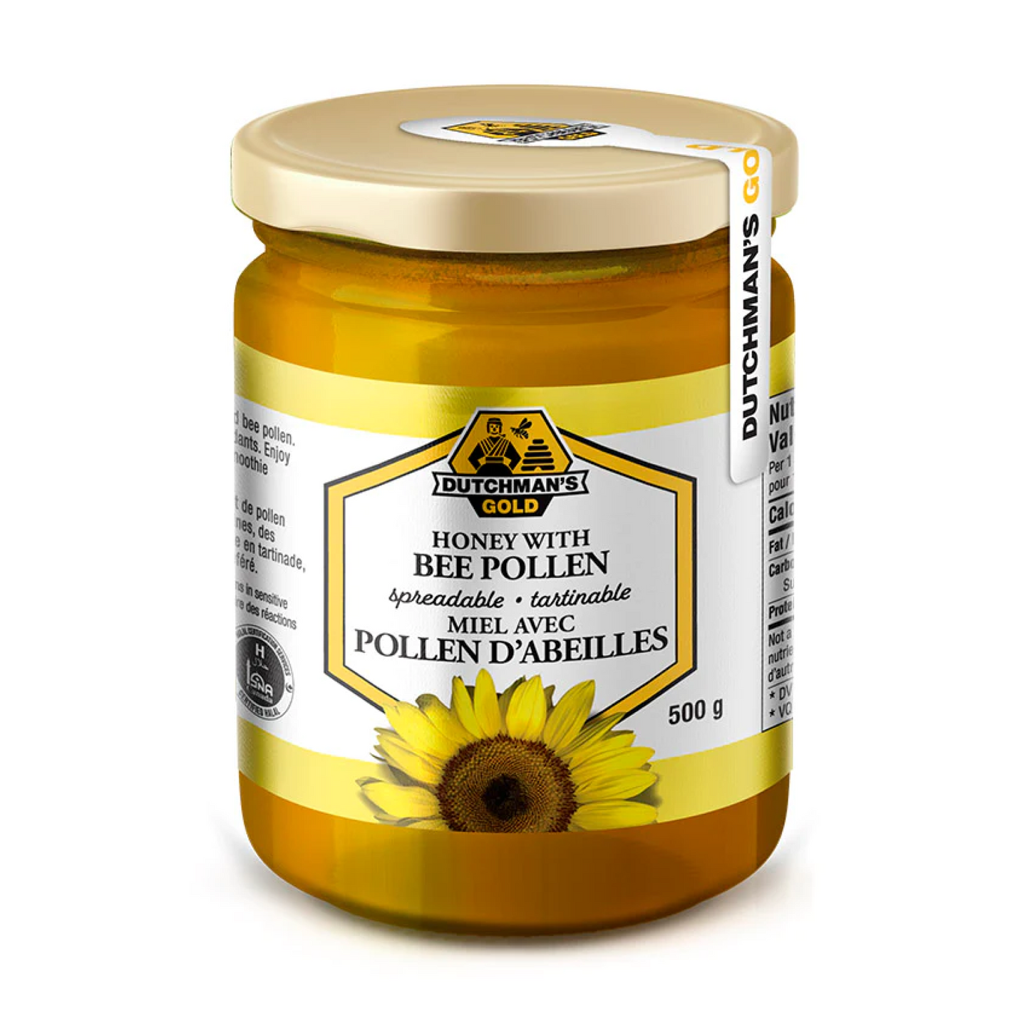 Dutchman's Gold Honey with Bee Pollen 500g