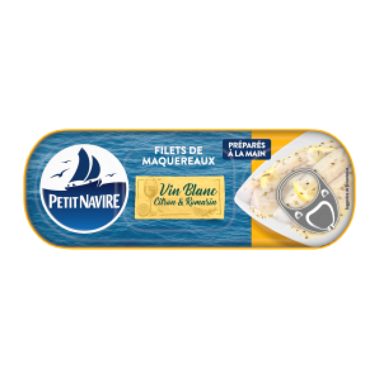 Petit Navire Steamed Mackerel Fillets Lemon and Rosemary 110g