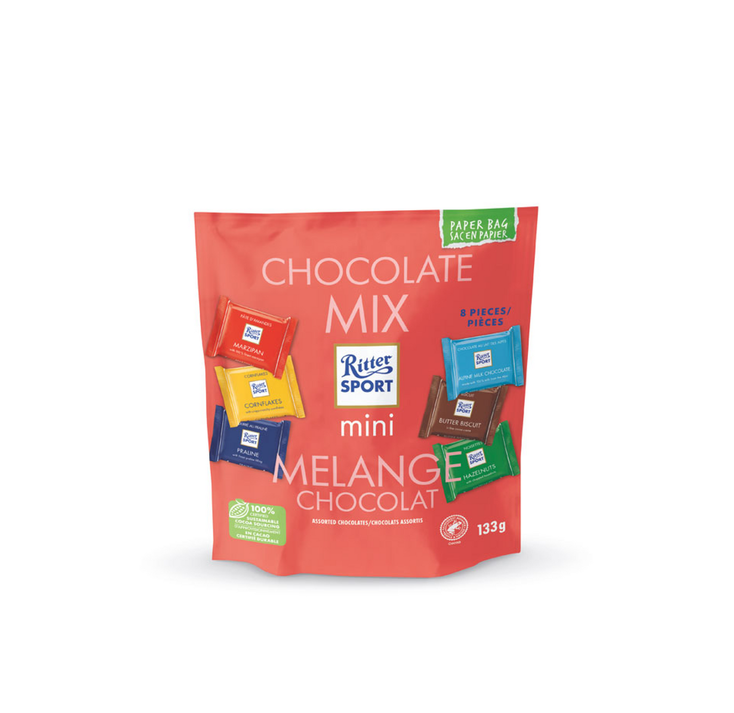 Ritter Sport Mini Melange Chocolate Mix Bag 133g