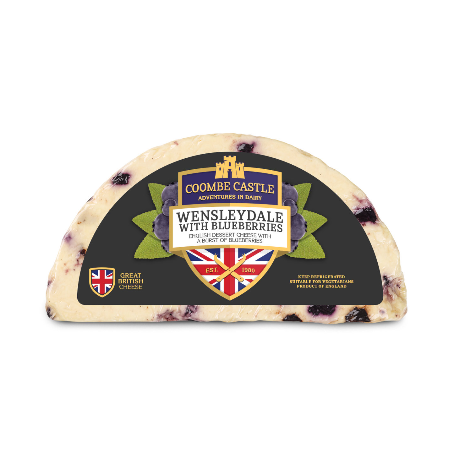 Coombe Castle Wensleydale with Blueberries