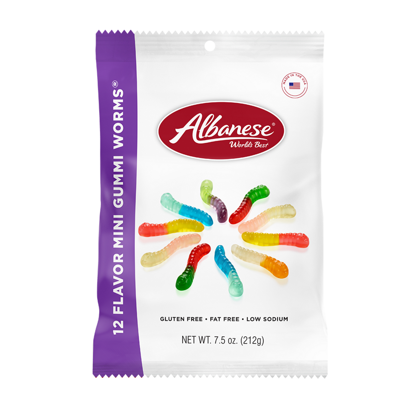 Albanese 12 Flavor Mini Gummi Worms 212g