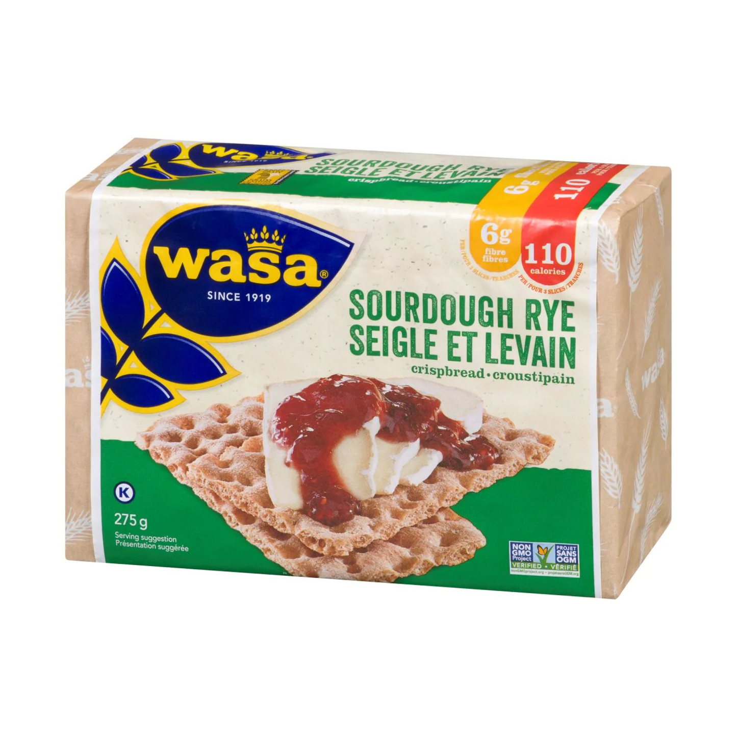 Wasa Sourdough Rye Crispbread 275g