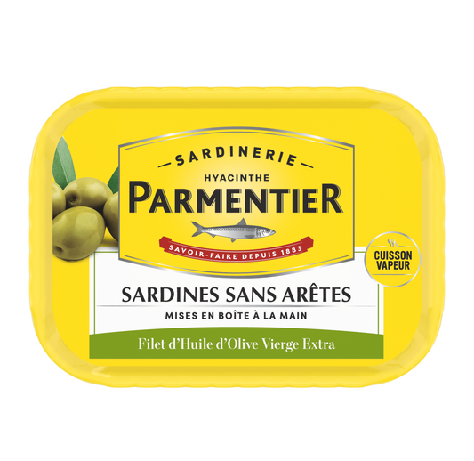 Conserverie Parmentier Boneless Sardines with Extra Virgin Olive Oil 135g