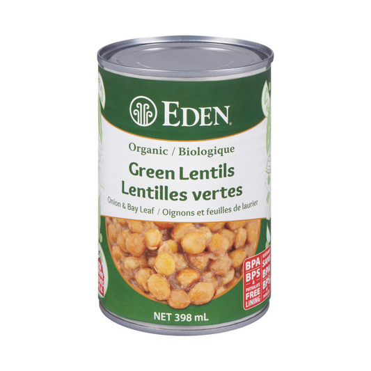 Eden Organic Green Lentils 398ml
