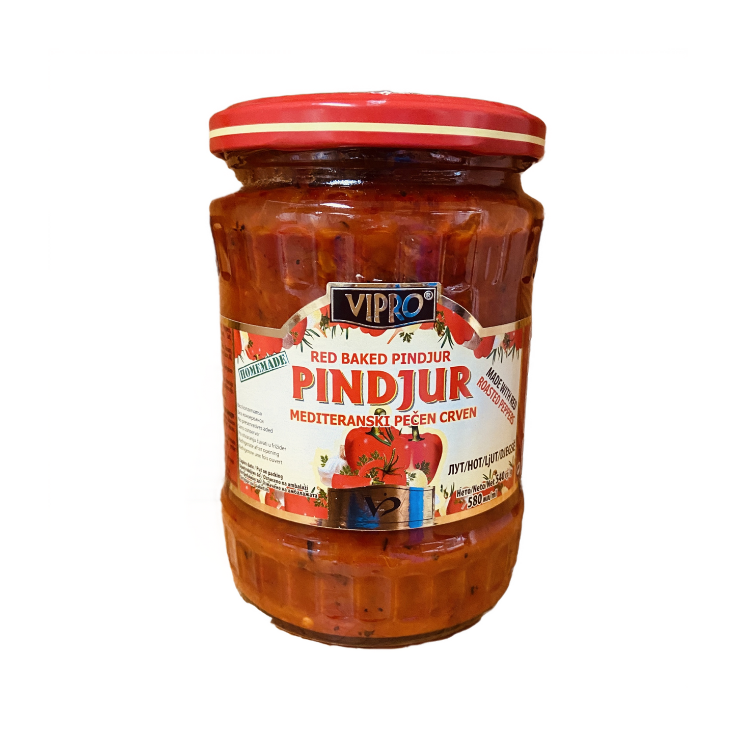 Vipro Red Baked Pindjur Hot 540g