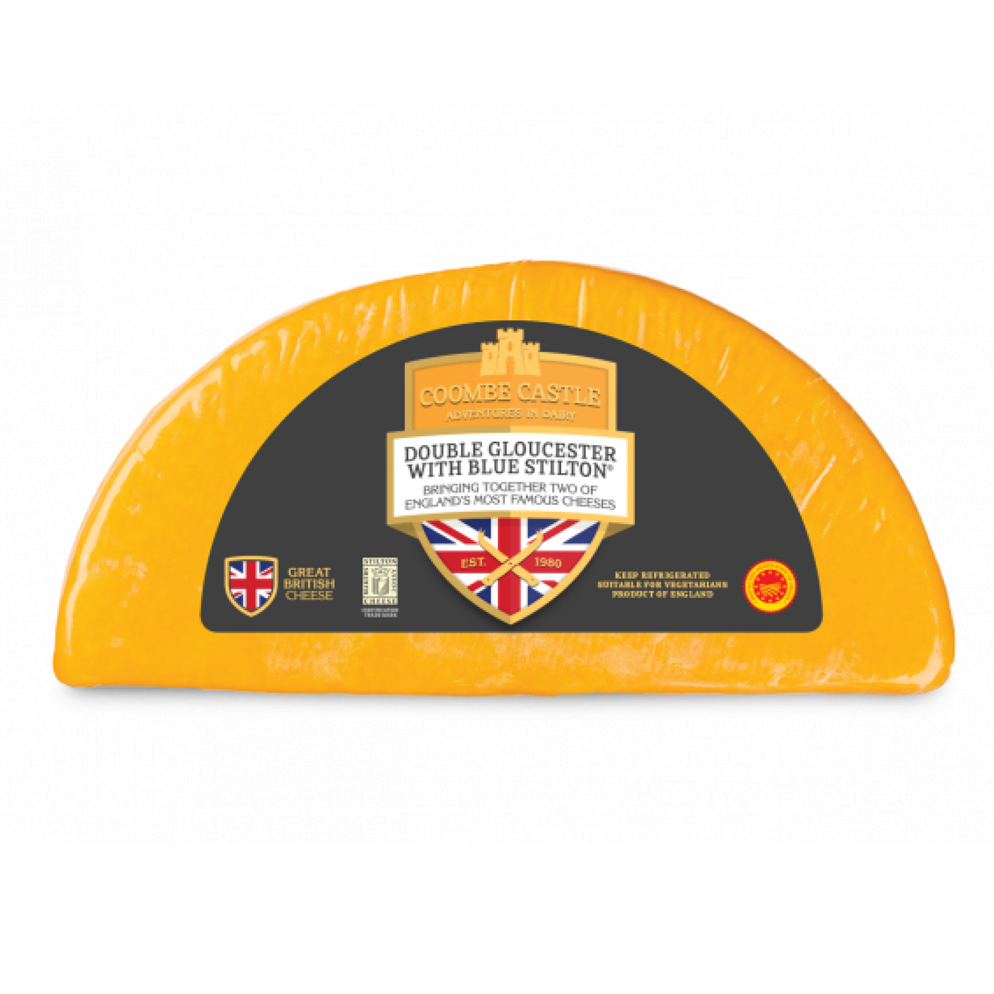 Coombe Castle Double Gloucester with Blue Stilton