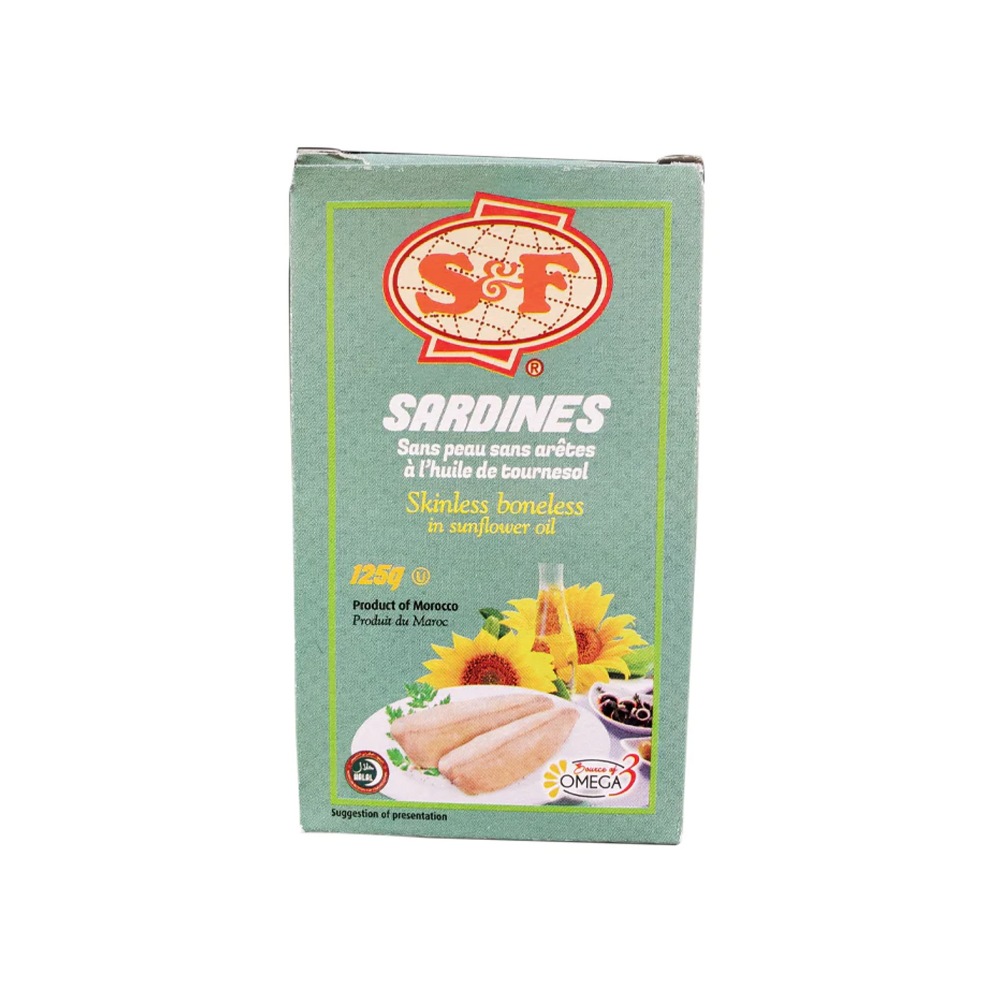 S&F Skinless Boneless Sardines in Sunflower Oil 125g