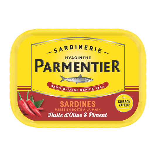Conserverie Parmentier Sardines with Olive Oil and Pepper 135g