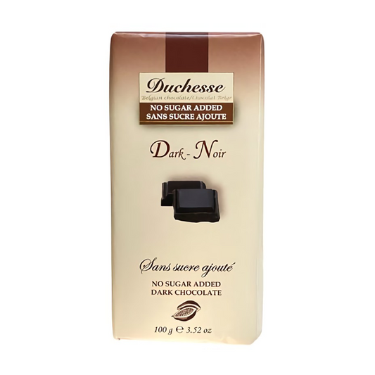 Duchesse Dark Chocolate Bar No Sugar Added 100g
