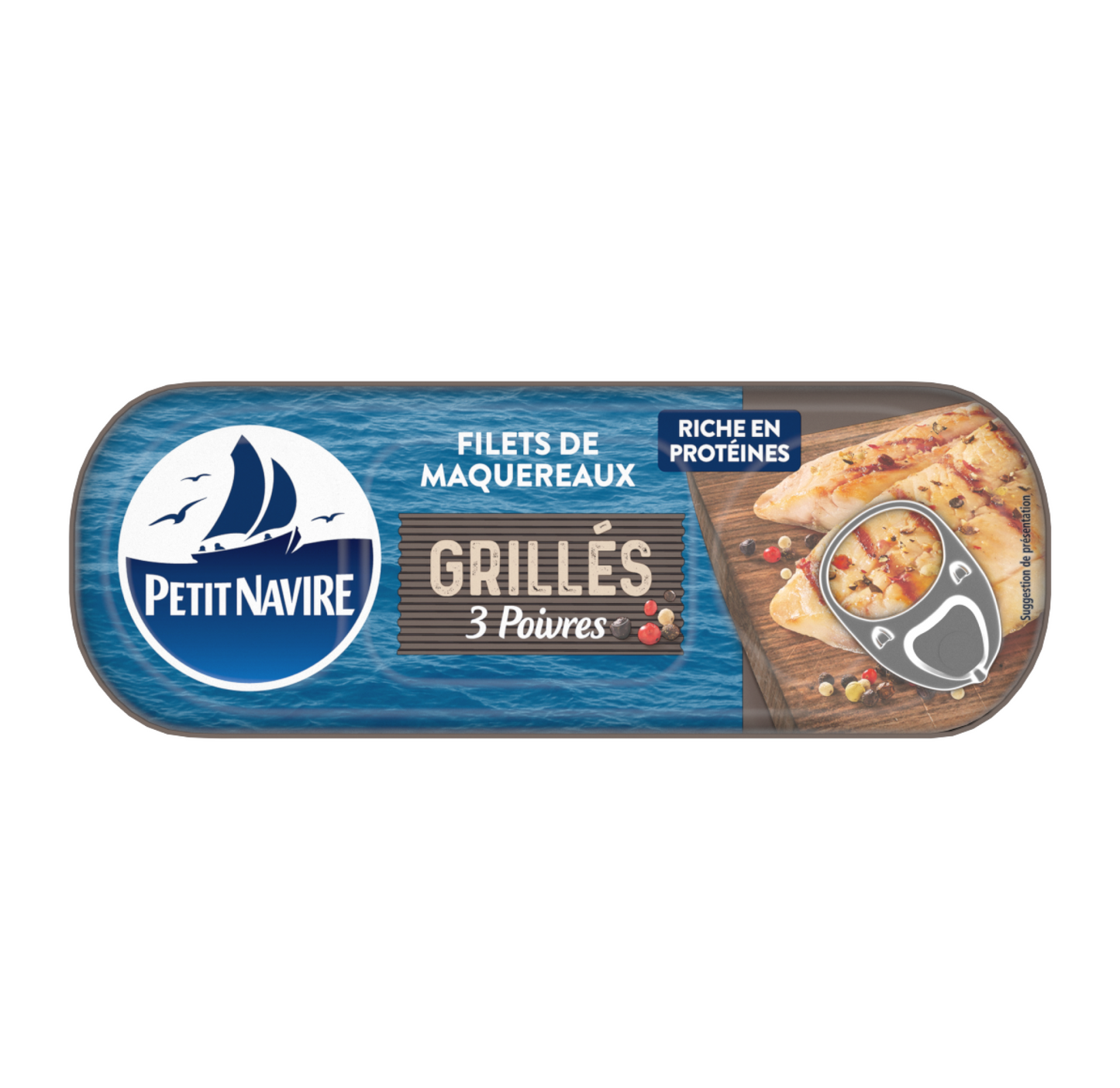 Petit Navire Mackerel Fillets with 3 Peppers 110g