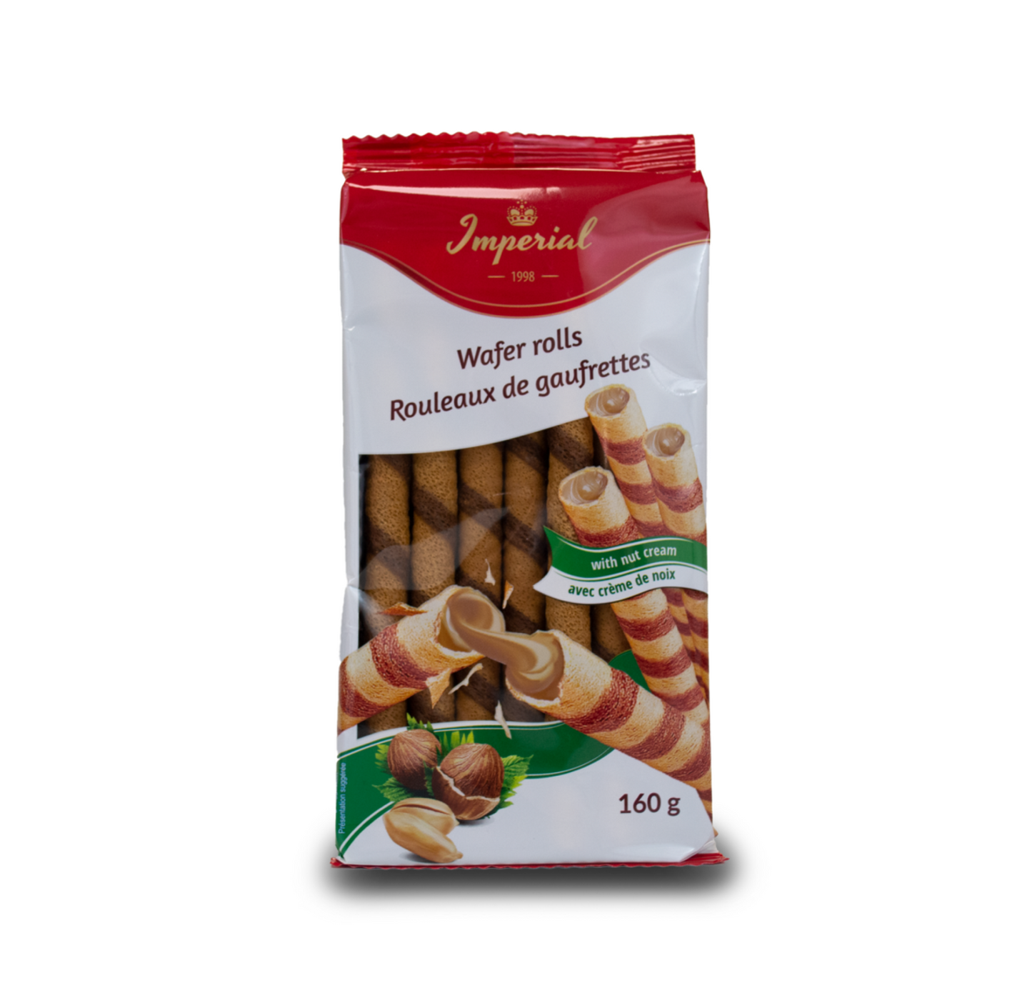 Imperial Wafer Rolls with Hazelnut Cream 160g