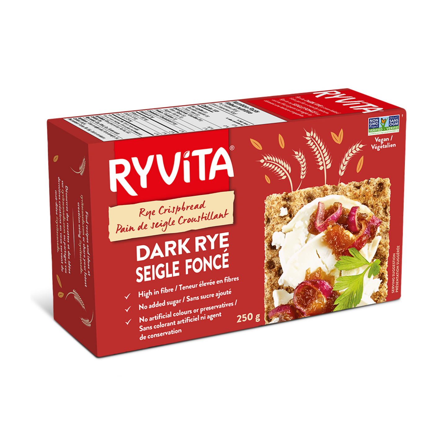 Ryvita Dark Rye Crispbread 250g