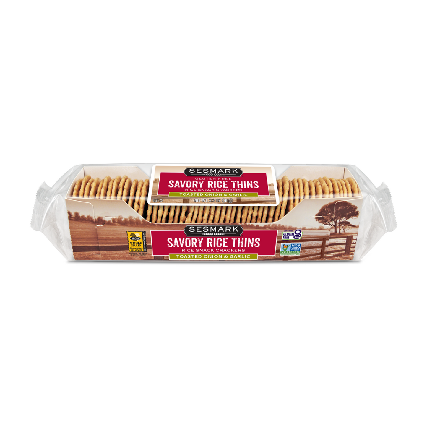 Sesmark Toasted Onion & Garlic Savoury Thins 90g