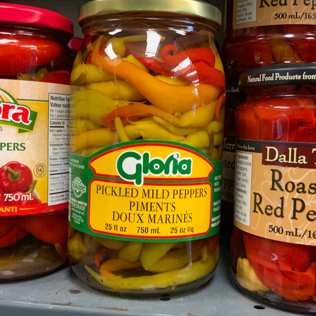Gloria Pickled Mild Peppers 750ml