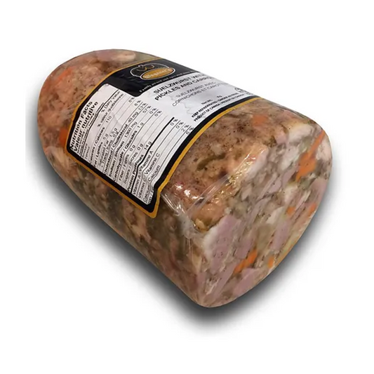 Wagener's Head Cheese with Pickles and Carrots