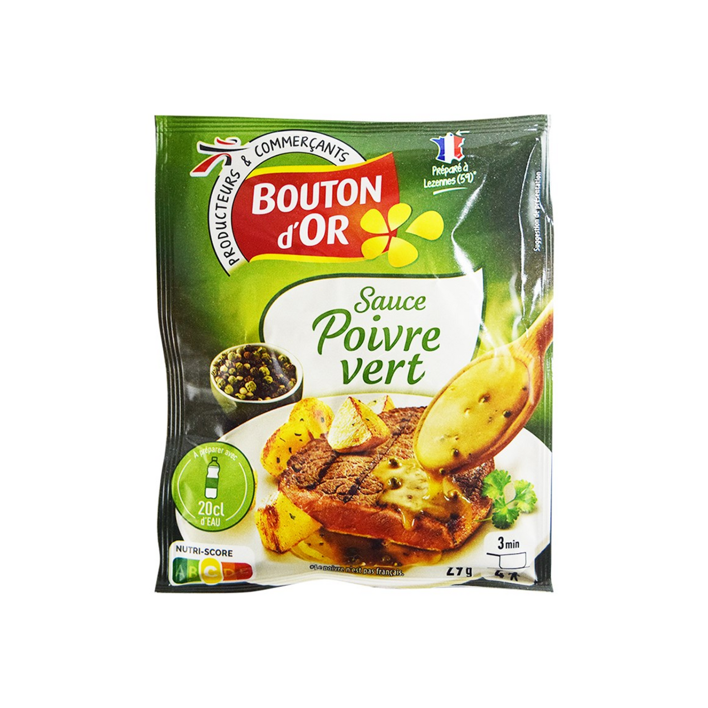 Bouton d'Or Green Pepper Sauce 29g