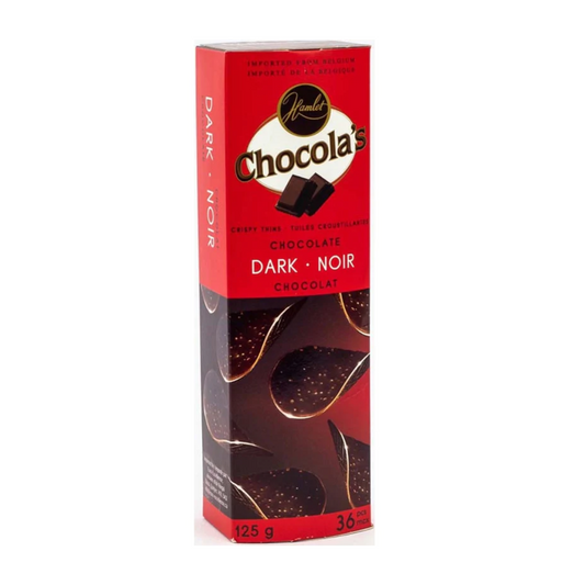 Hamlet Chocola's Crispy Thins Dark Chocolate 125g