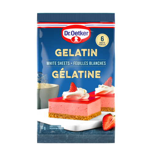 Dr. Oetker Gelatin white sheets 10g