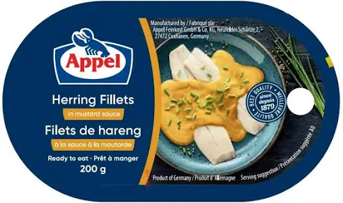 Appel Herring Fillets in Mustard Sauce 200g