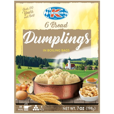 Dr. Willi Knoll 6 Bread Dumplings In Boiling Bags 200g