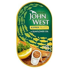 John West Naturally Smoked Kippered Herring Fillets in Sunflower oil 190g